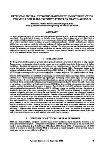 Artificial Neural Network Applications in Geotechnical Engineering