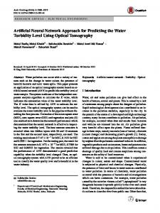 Artificial Neural Network Approach for Predicting the Water Turbidity ...