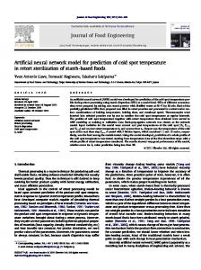 Artificial neural network model for prediction of cold spot temperature ...