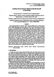 Artificial Neural Network Model for Rainfall-Runoff - Semantic Scholar