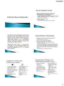 Artificial Neural Networks