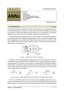 Artificial Neural Networks