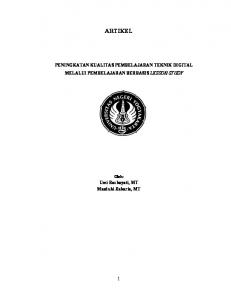 ARTIKEL - Lumbung Pustaka UNY