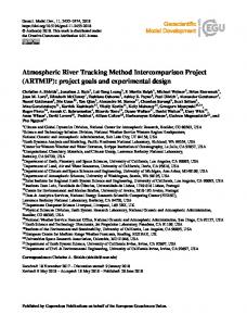 ARTMIP - Geosci. Model Dev.