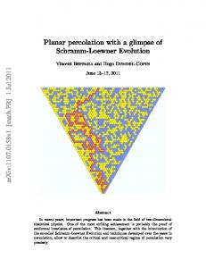 arXiv:1107.0158v1 [math.PR] 1 Jul 2011 Planar