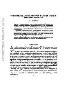 arXiv:math/9703207v1 [math.GT] 20 Mar 1997