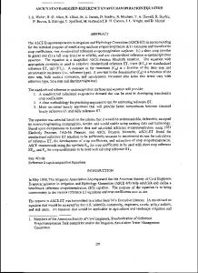 asce's standardized reference evapotranspiration equation - USDA