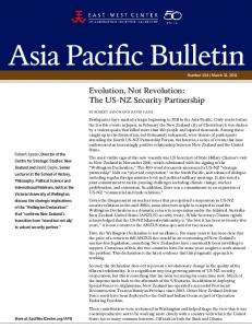 Asia Pacific Bulletin - East-West Center