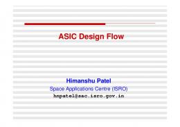 ASIC Design Flow - asic.co.in