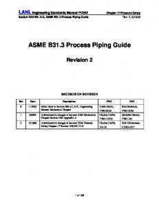 ASME B31.3 Process Piping Guide