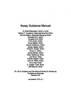 Assay Guidance Manual