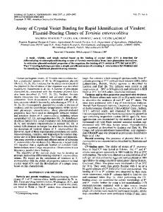 Assay of Crystal Violet Binding for Rapid Identification ... - Europe PMC