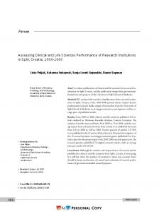 Assessing Clinical and Life Sciences Performance ... - Semantic Scholar