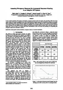 Assessing Divergence Measures for Automated ... - LREC Conferences