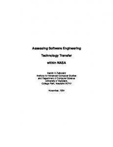 Assessing Software Engineering Technology Transfer within NASA