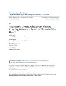 Assessing the Writing Achievement of Young ... - Semantic Scholar