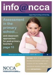 Assessment in the primary school...