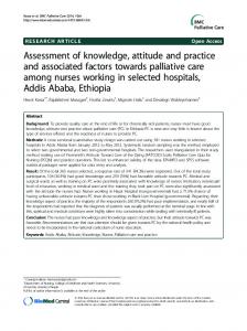 Assessment of knowledge, attitude and practice and ... - Springer Link