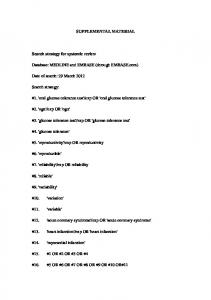 Assessment of methodological quality