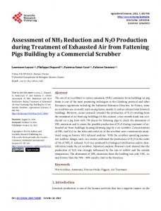 Assessment of NH3 Reduction and N2O Production during - Scientific