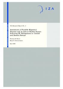 Assessment of Possible Migration Pressure and its Labour Market ...