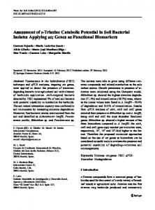 Assessment of s-Triazine Catabolic Potential in Soil ... - Springer Link