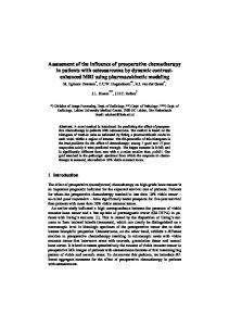 Assessment of the influence of preoperative chemotherapy in patients ...