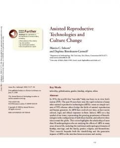 Assisted Reproductive Technologies and Culture