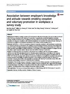 Association between employer's knowledge and attitude towards ...