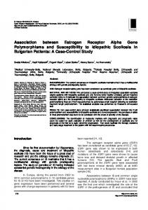 Association between Estrogen Receptor Alpha Gene