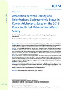 Association between Obesity and Neighborhood ... - KoreaMed Synapse