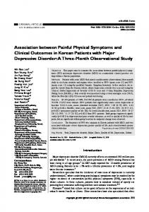 Association between Painful Physical Symptoms