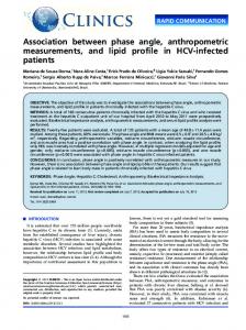 Association between phase angle, anthropometric ... - Scielo.br