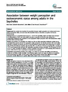 Association between weight perception and ... - Semantic Scholar