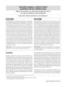 Association mapping, a method to detect ... - SciELO Colombia