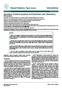 Association of Asthma Symptoms and ... - Semantic Scholar