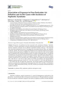 Association of Exposure to Fine-Particulate Air Pollution and ... - MDPI