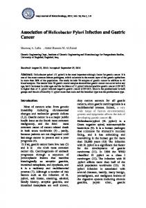 Association of Helicobacter Pylori Infection and ...