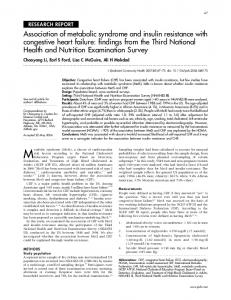 Association of metabolic syndrome and insulin resistance with ...