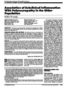 Association of Subclinical Inflammation With ... - Diabetes Care