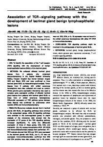 Association of TCR-signaling pathway with the