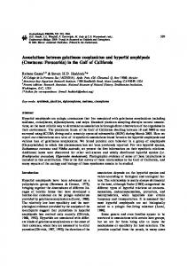 Associations between gelatinous zooplankton and ... - Springer Link