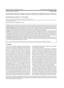 Associations Between Hyperuricemia and Chronic Kidney Disease: A ...