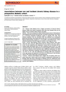 Associations between sex and incident chronic kidney disease in a ...