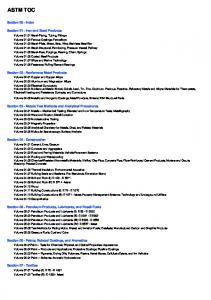 ASTM Complete Index