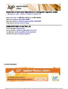 Asymmetry of spin wave dispersions in a hexagonal magnonic crystal