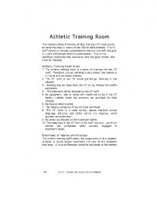 Athletic Training Room