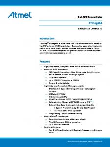 ATmega8A Datasheet Complete