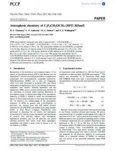 Atmospheric chemistry of C2F5CH2OCH3