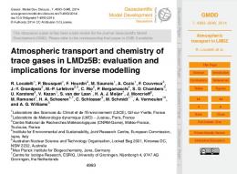 Atmospheric transport in LMDZ - MPG.PuRe